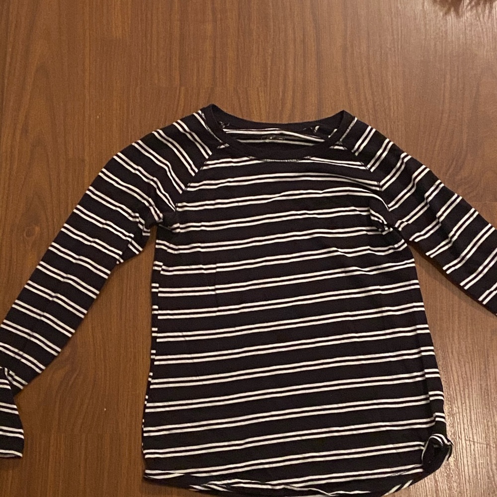Black and white striped long sleeve